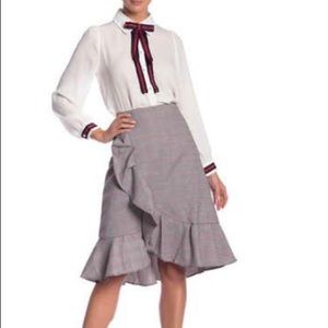 Knee Length Ruffle skirt